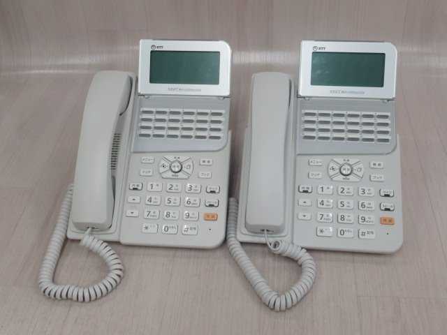ΩZZT 838 o 保証有 NTT ZX-(24)STEL-(1)(W) 24ボタンスター電話機 21年製 綺麗 2台セット・祝10000！取引突破！