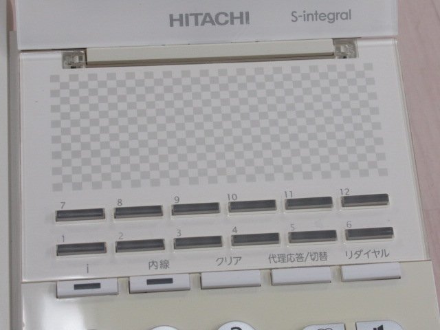 ΩZV3 865 o 保証有 HITACHI ET-12Si-SDW 日立 Si S-integral 12ボタン電話機 17年製 2台セット・祝10000！取引突破！_画像4