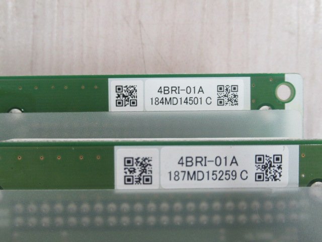 ・y 940 o 保証有 Saxa 4BRI-01A サクサ PLATIA PT1000Ult 4局ISDN外線ユニット 18年製 2枚セット・祝!!10000取引突破!!_画像7