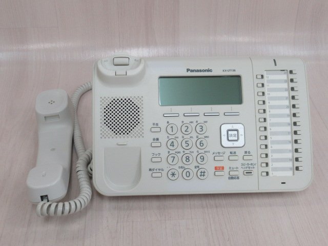 Ω ZZT 945 o 保証有 Panasonic パナソニック UTシリーズ IP電話機 KX-UT136N 2台セット アダプタ付・祝10000！取引突破！_画像2