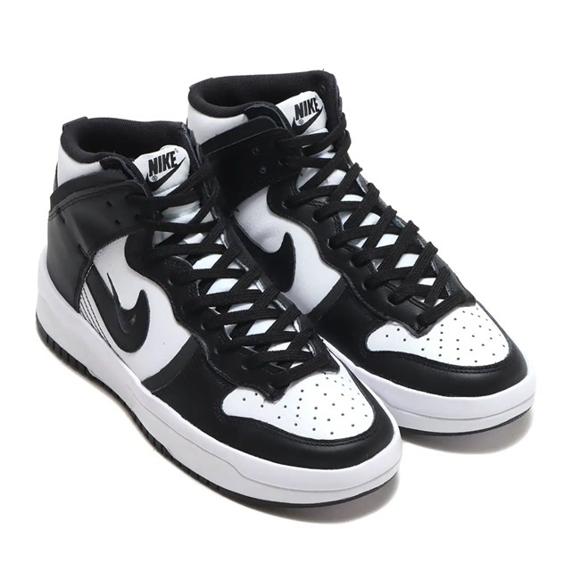 NIKE WMNS DUNK HIGH UP DH3718-104 ダンク ハイ アップ 白×黒 28.0cmの画像1