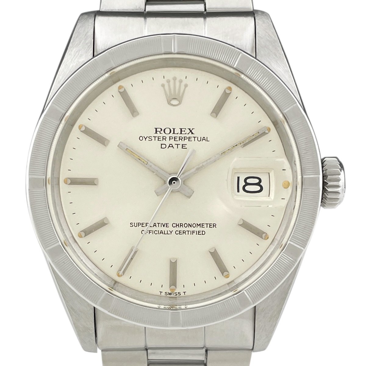 ロレックス ROLEX オイスターパーペチュアル デイト 1501 腕時計 SS 自動巻き シルバー ボーイズ 【中古】