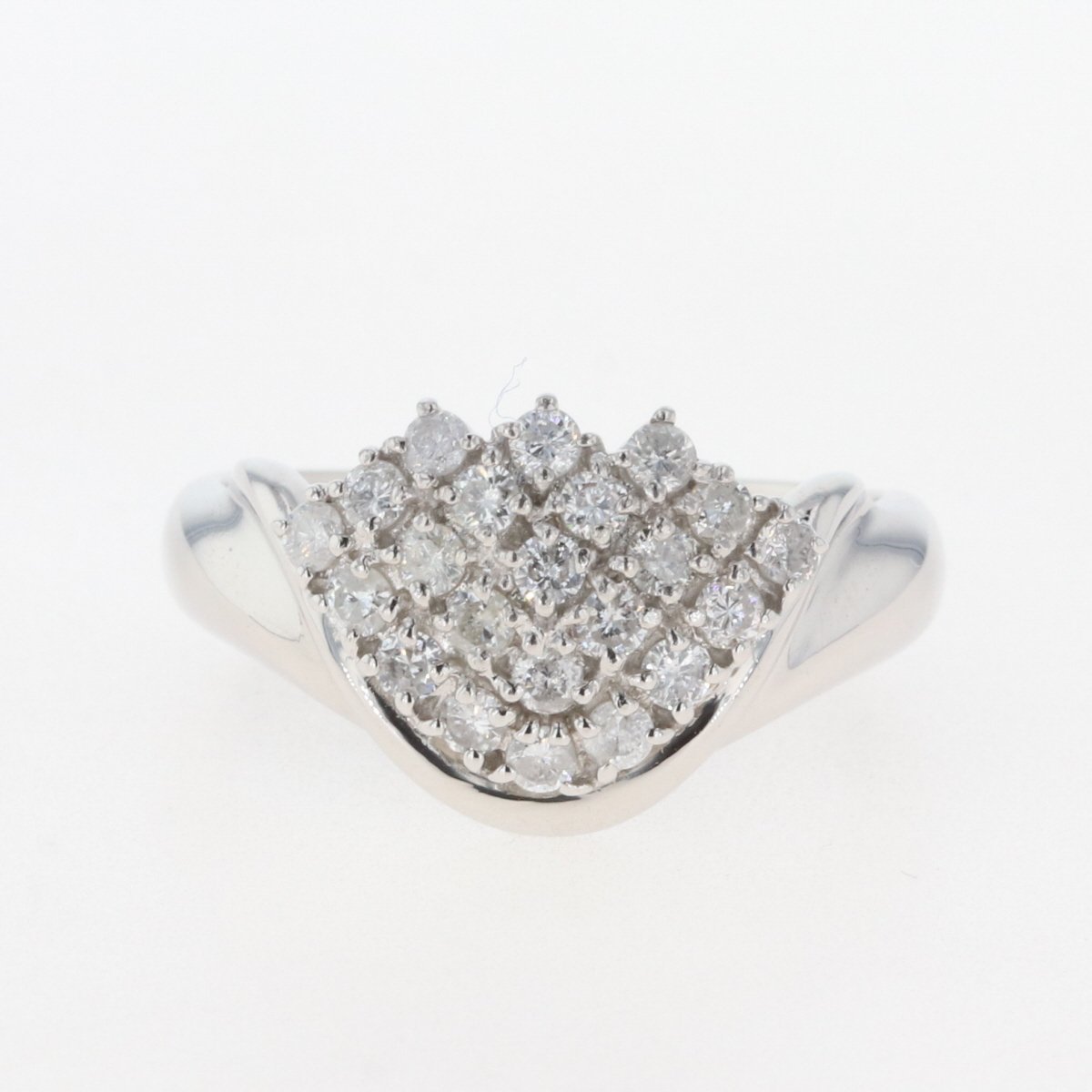 おすすめ ダイヤモンド Pt900プラチナ 11号 リング・指輪 0.25ct 美品