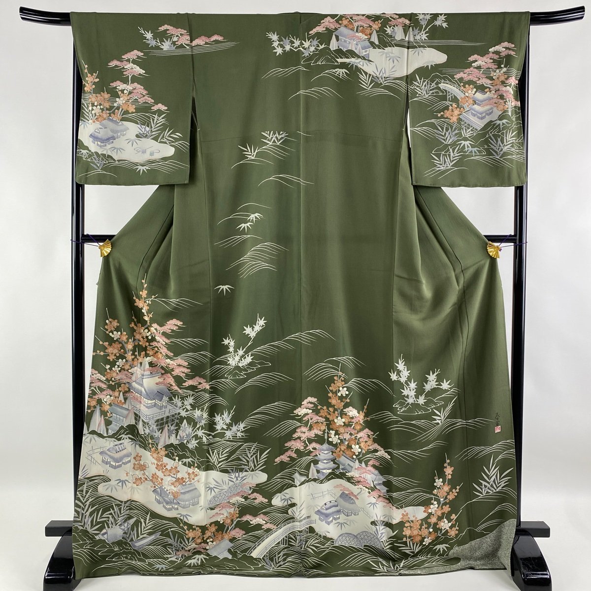 2022年製 新品】 M 裄丈65cm 身丈165.5cm 訪問着 袷 【中古】 秀品