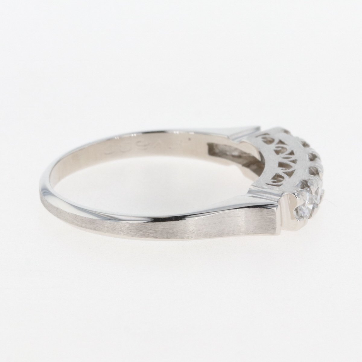 限定販売激格安 メレダイヤ デザインリング プラチナ 指輪 リング 17.5号 Pt900 ダイヤモンド レディース レディースアクセサリー