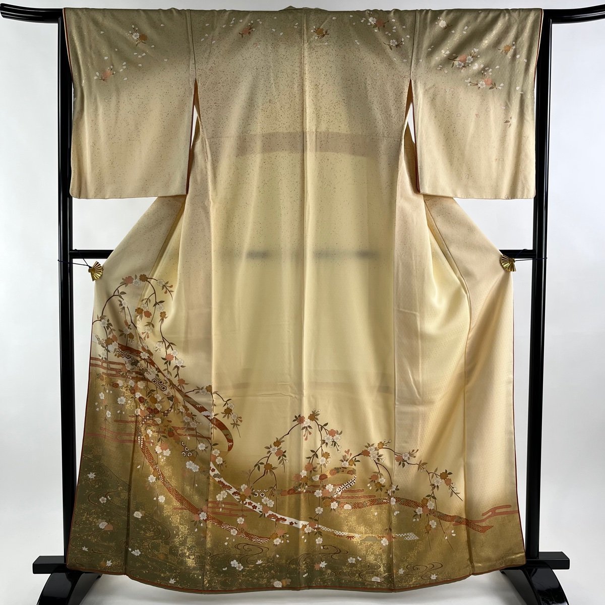 2022セール M 裄丈64cm 身丈163cm 訪問着 袷 【中古】 一つ紋 秀品 美