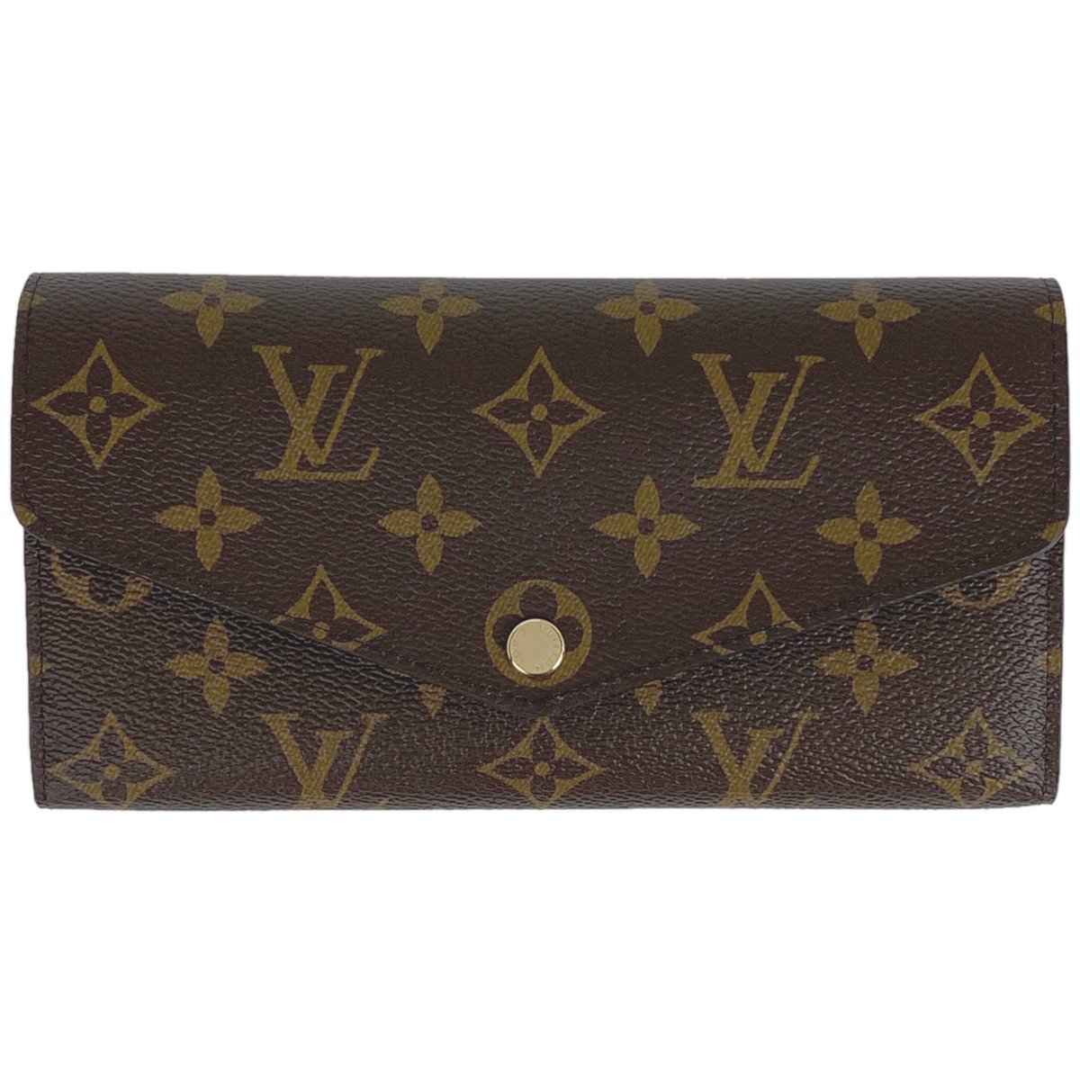 ルイ・ヴィトン Louis Vuitton ポルトフォイユ サラ 札入れ 小銭入れ 長財布 モノグラム ブラウン M62234 レディース 【中古】