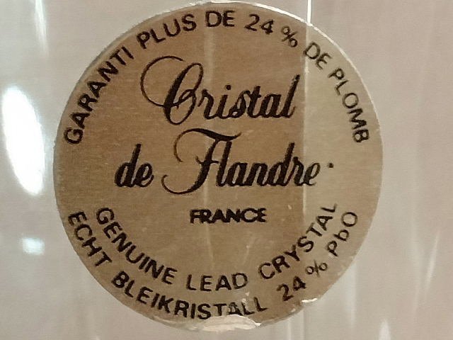 フランス製　クリスタルガラスのカクテルグラス_画像7