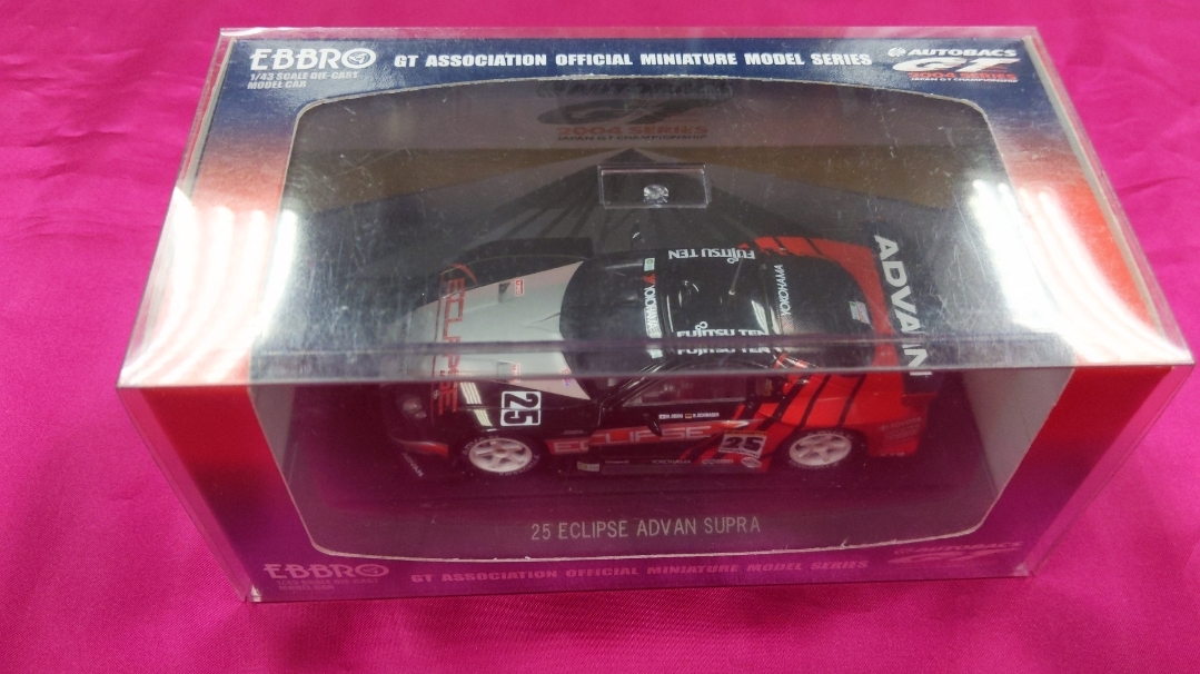 ＭＩ368　中古品エブロ 1/43 TOYOTA トヨタ エクリプス ADVAN スープラ JGTC 2004 #25_画像1