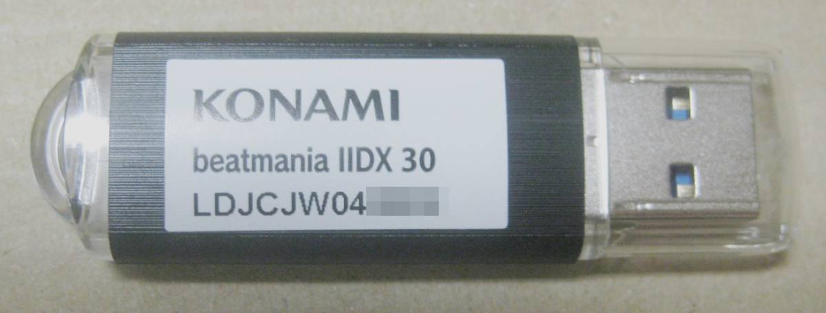 KONAMI コナミ beatmania IIDX 30 RESIDENT アップデートUSBメモリ LDJC JW ジャンク_画像1