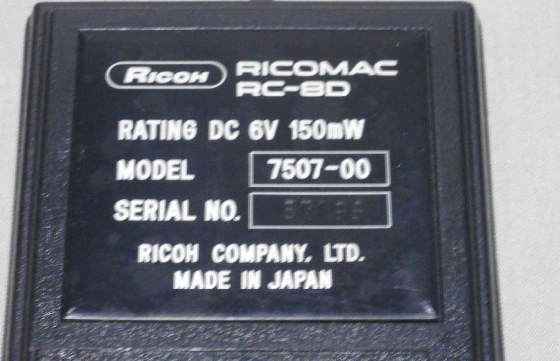 RICOH 電卓 RICOMAC 「RC-8D」 リコマック　リコー_画像9