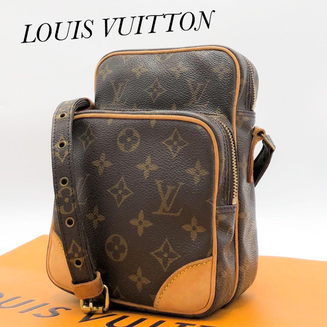 【極美品・人気モデル】LOUIS VUITTON ルイヴィトン ショルダーバッグ アマゾン モノグラム ポーチ PVC レザー ブラウン