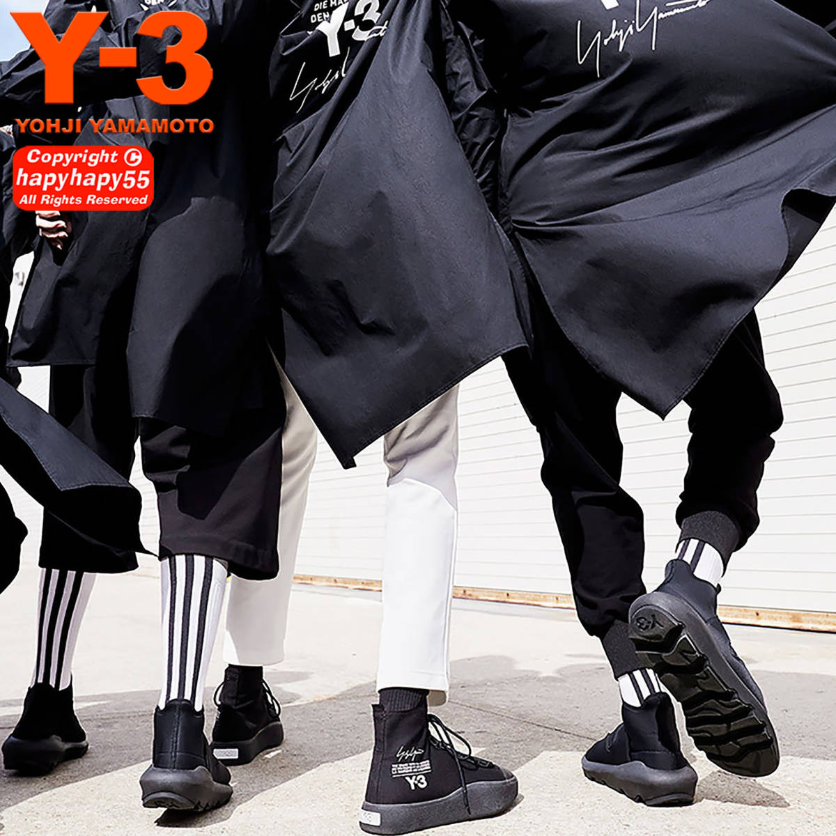 定価4.8万■Y-3 SUBEROU トリプルブラック スニーカー◆ワイスリー Yohji Yamamoto ヨウジヤマモト adidas アディダス コラボ Ground Y Y's_画像10