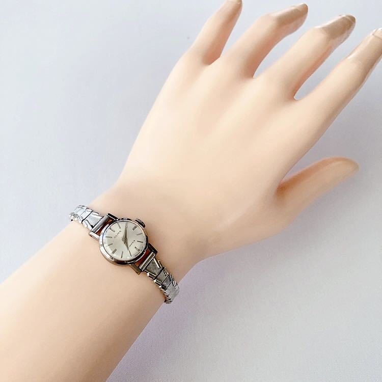 SWISS製　OLMA 21石レディース手巻き腕時計　稼動品