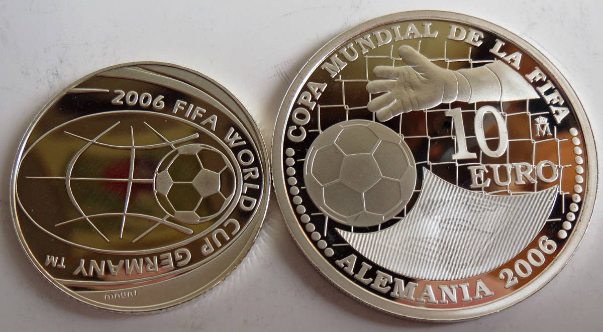 ★2006年 FIFAワールドカップドイツ大会記念 プルーフ銀貨 6枚セット_画像7