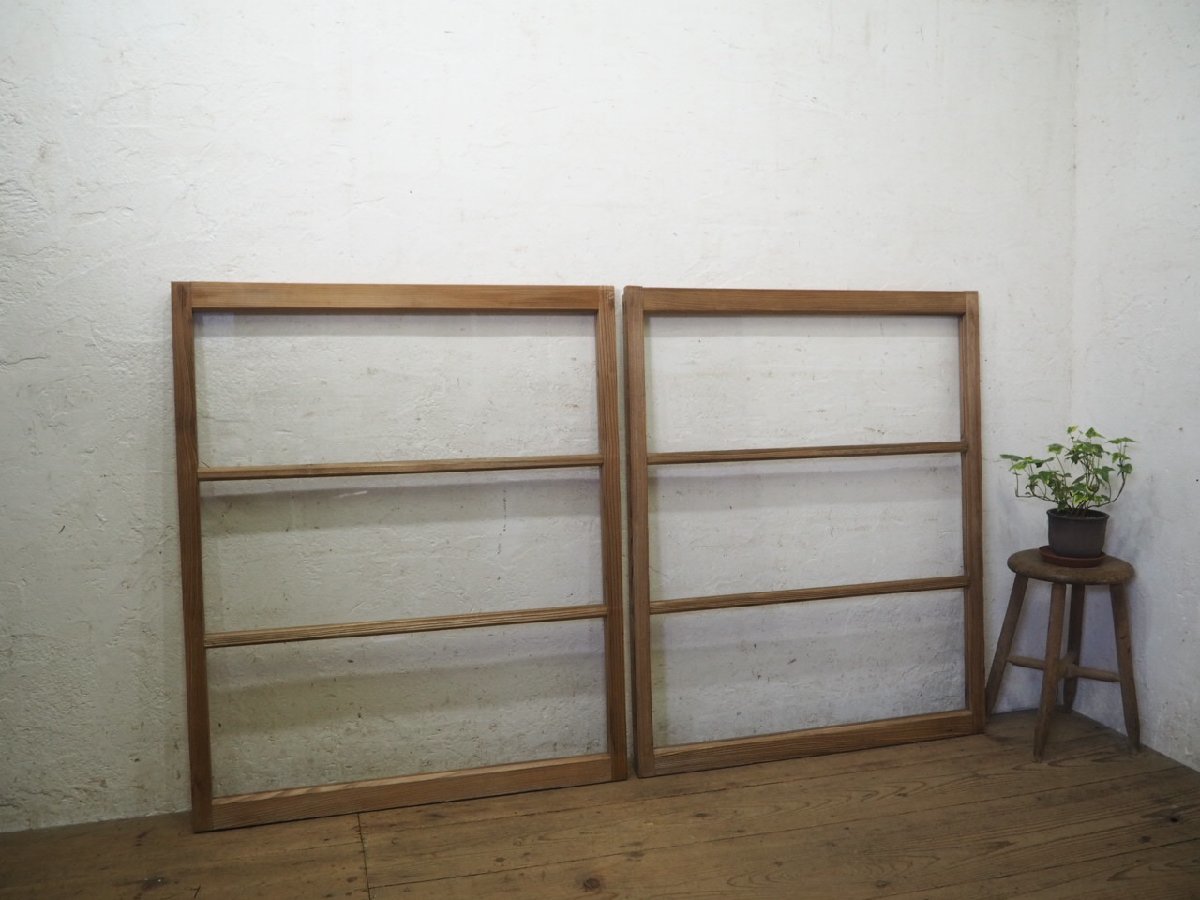 注目の福袋! 引き戸 タN0405◇(2)【H105cm×W87cm】×2枚◇アンティーク