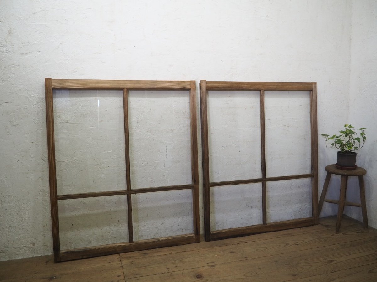 SALE/60%OFF】 タN0427◇【H103,5cm×W88cm】×2枚◇アンティーク