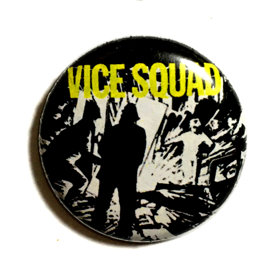 25mm 缶バッジ VICE SQUAD ③ NO CAUSE FOR CONCERT BEKI BONDAGE 80’s UK Hardcore Punk ハードコアパンク_画像1