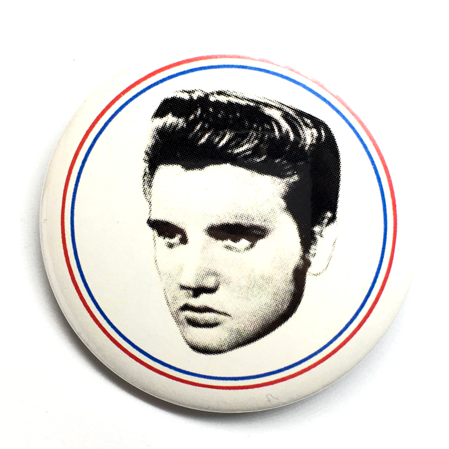 デカ缶バッジ 5.8cm Elvis Presley エルビスプレスリー rock ’n’ roll Sun Records Garage Punk ガレージパンクの画像1