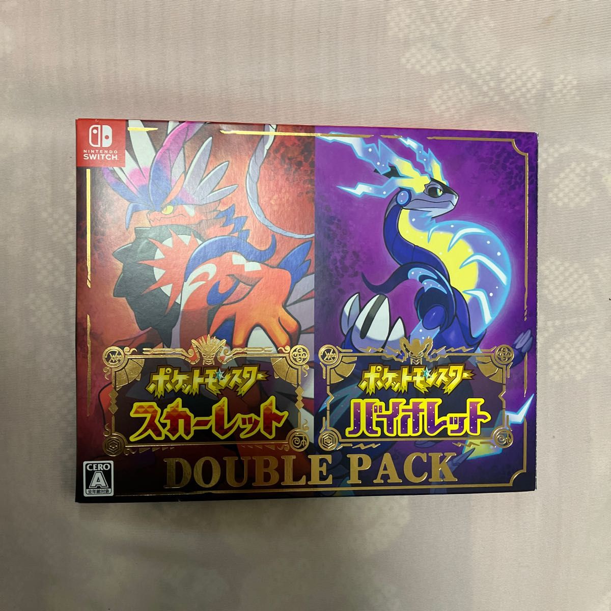 【極美品/送料無料】ポケットモンスター スカーレットバイオレット ダブルパックソフト パッケージ版 最安値 値下不可