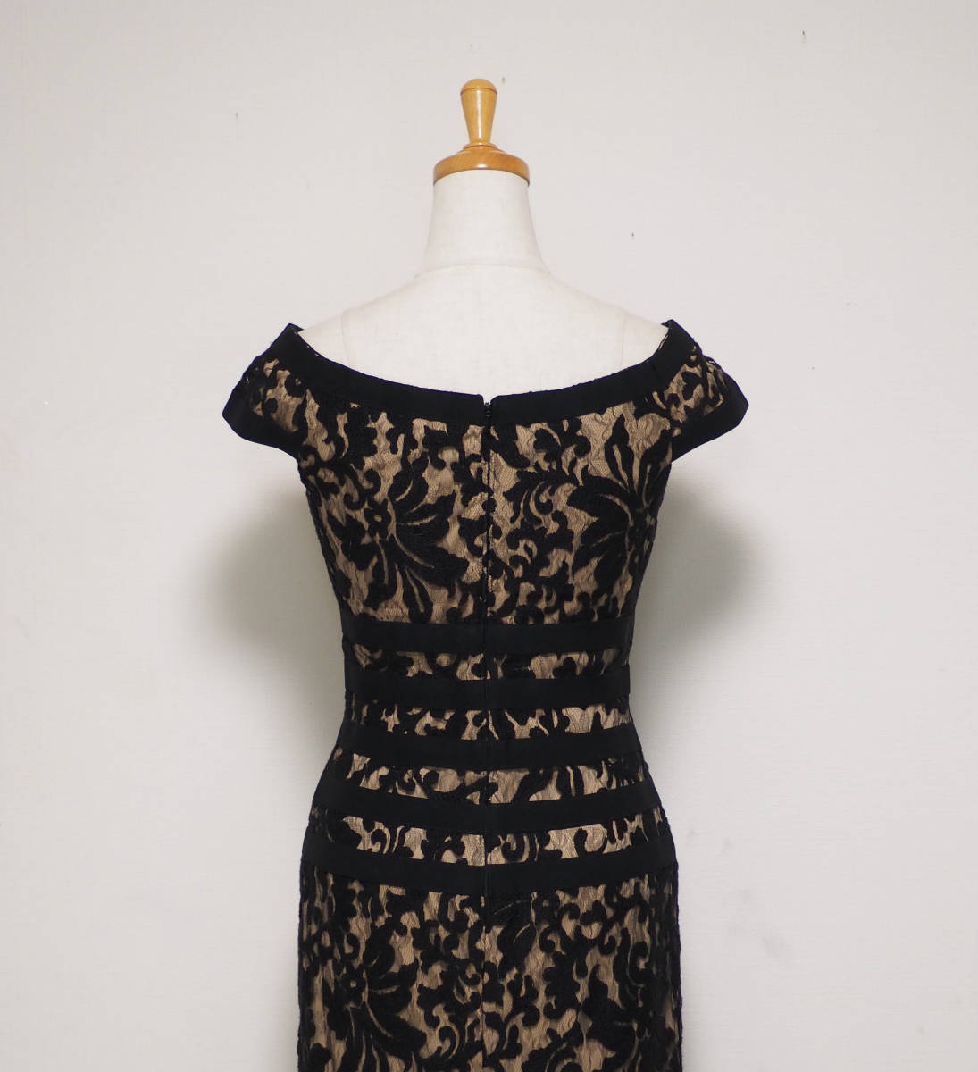 逆輸入 TADASHI SHOJI タダシショージ BLACK & BEIGE ロングフォーマル