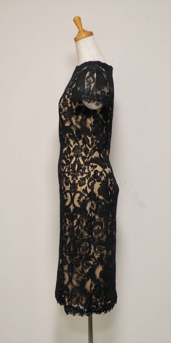 TADASHI SHOJI　タダシショージ　BLACK & BEIGE　ワンピース　「６ 」/ １１−１３号程度_画像2