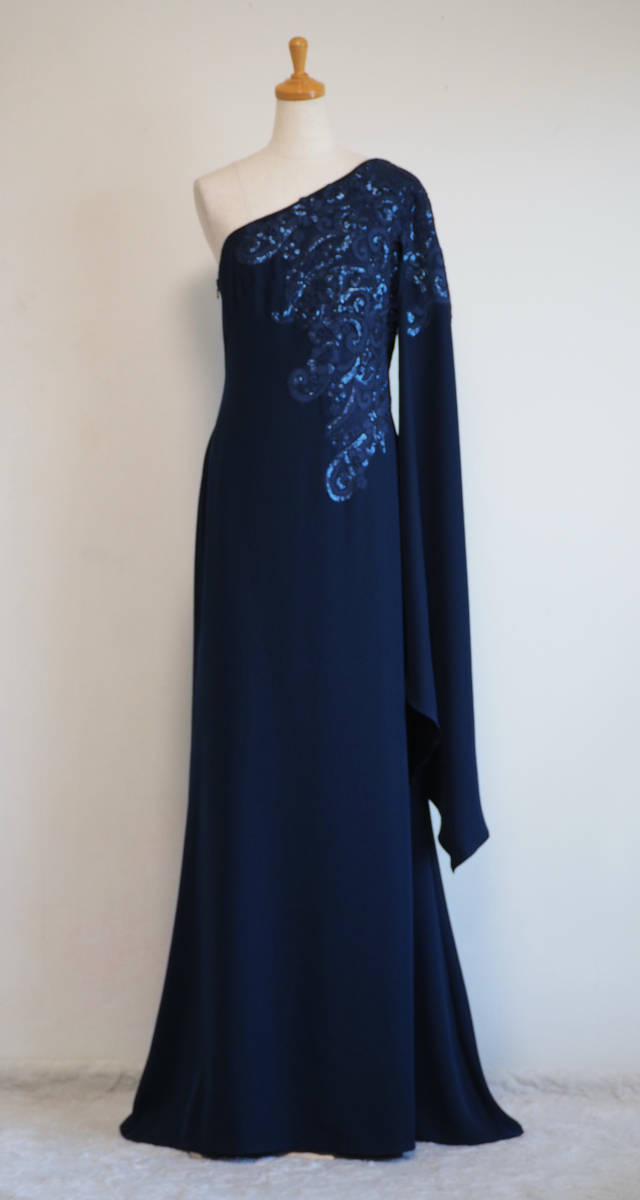 TADASHI SHOJI タダシショージ NAVY ロングフォーマルドレス 「６