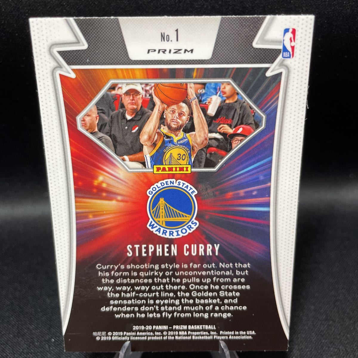 panini NBA 19-20 Stephen curry prizm silver hyper prizm ステフィンカリー　_画像2