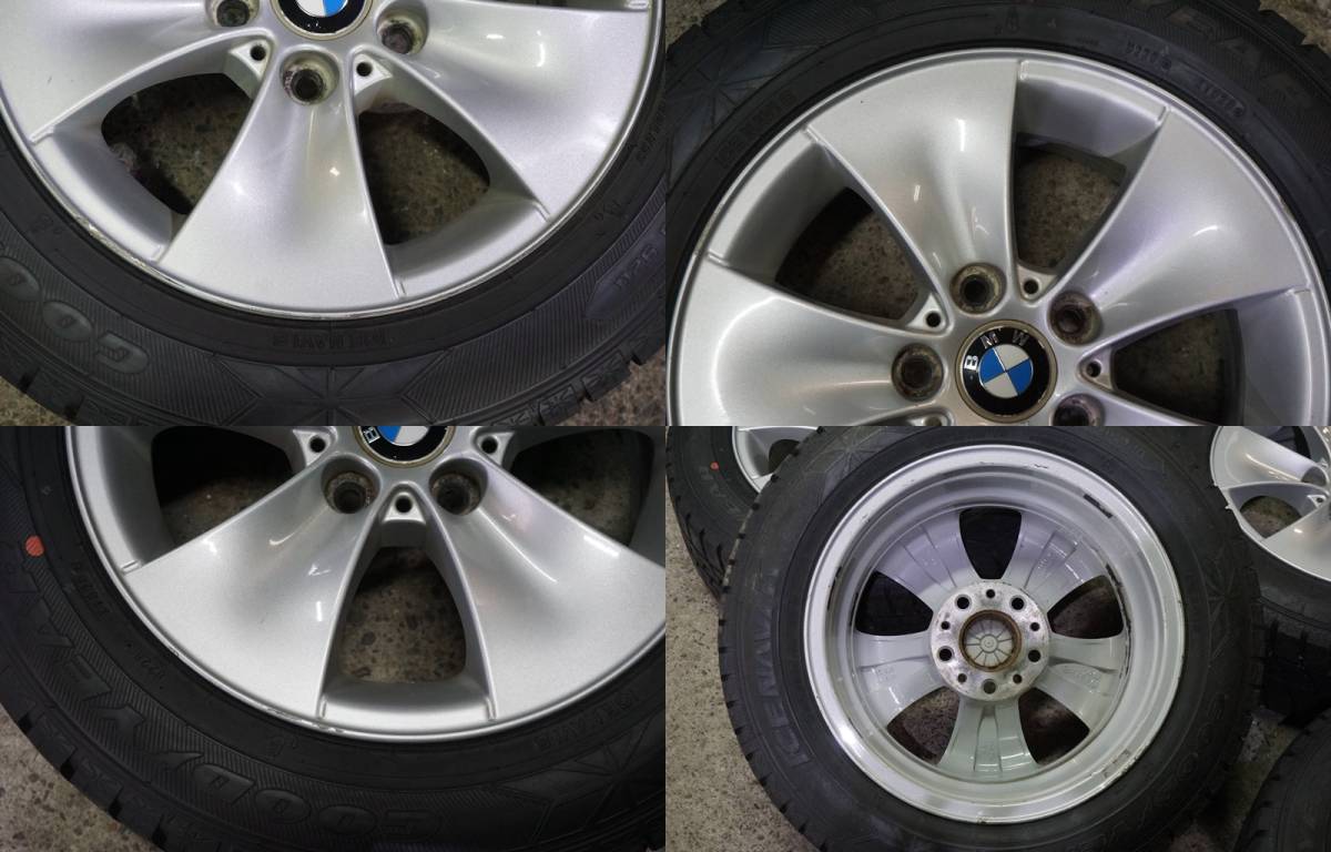 深溝８分～2020年製 グッドイヤー アイスナビ６205/60R16 BMW E90 3シリーズ 純正 16in 7J +34 PCD120 E91 F30 F31 等 *763n_画像10