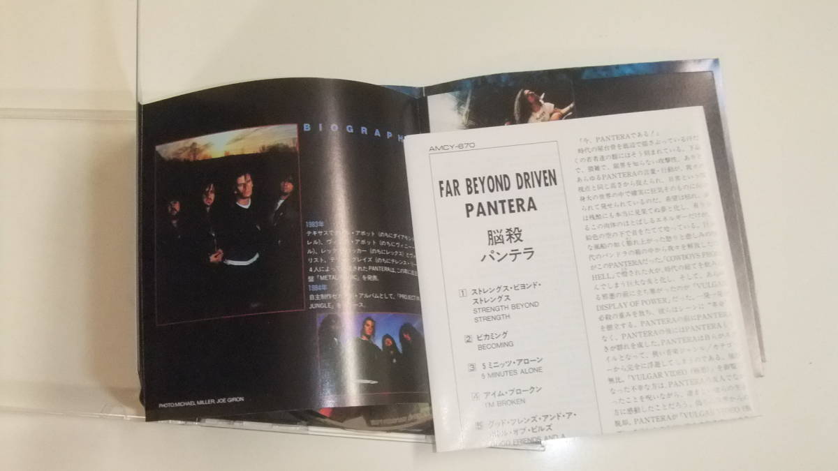 Pantera / パンテラ ～ Far Beyond Driven / 脳殺国内盤、帯ありAMCY-670中古CD即決_画像4