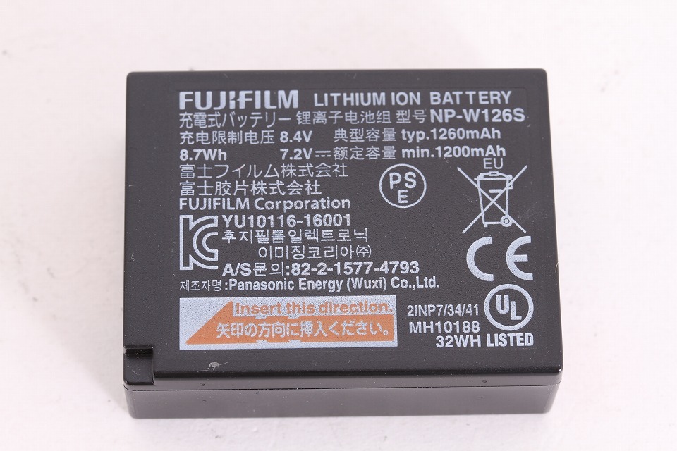 フジフィルム FUJIFILM 純正 Lithium Ion Battery 充電式バッテリー NP-W126S #YO0350_画像1