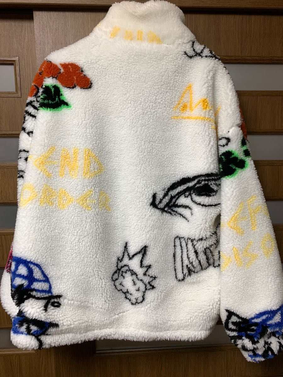 大人気 即完売モデル ZARA プリント ボアジャケット フリース 大人気 即完売モデル ZARA プリント ボアジャケット フリース