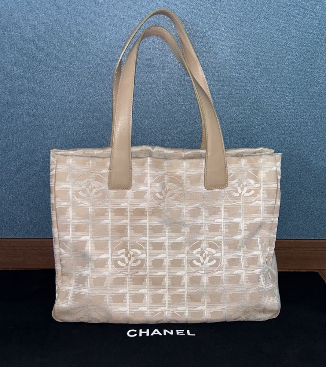 CHANEL シャネル トートバッグ ニュートラベルライン MM ベージュ ココ