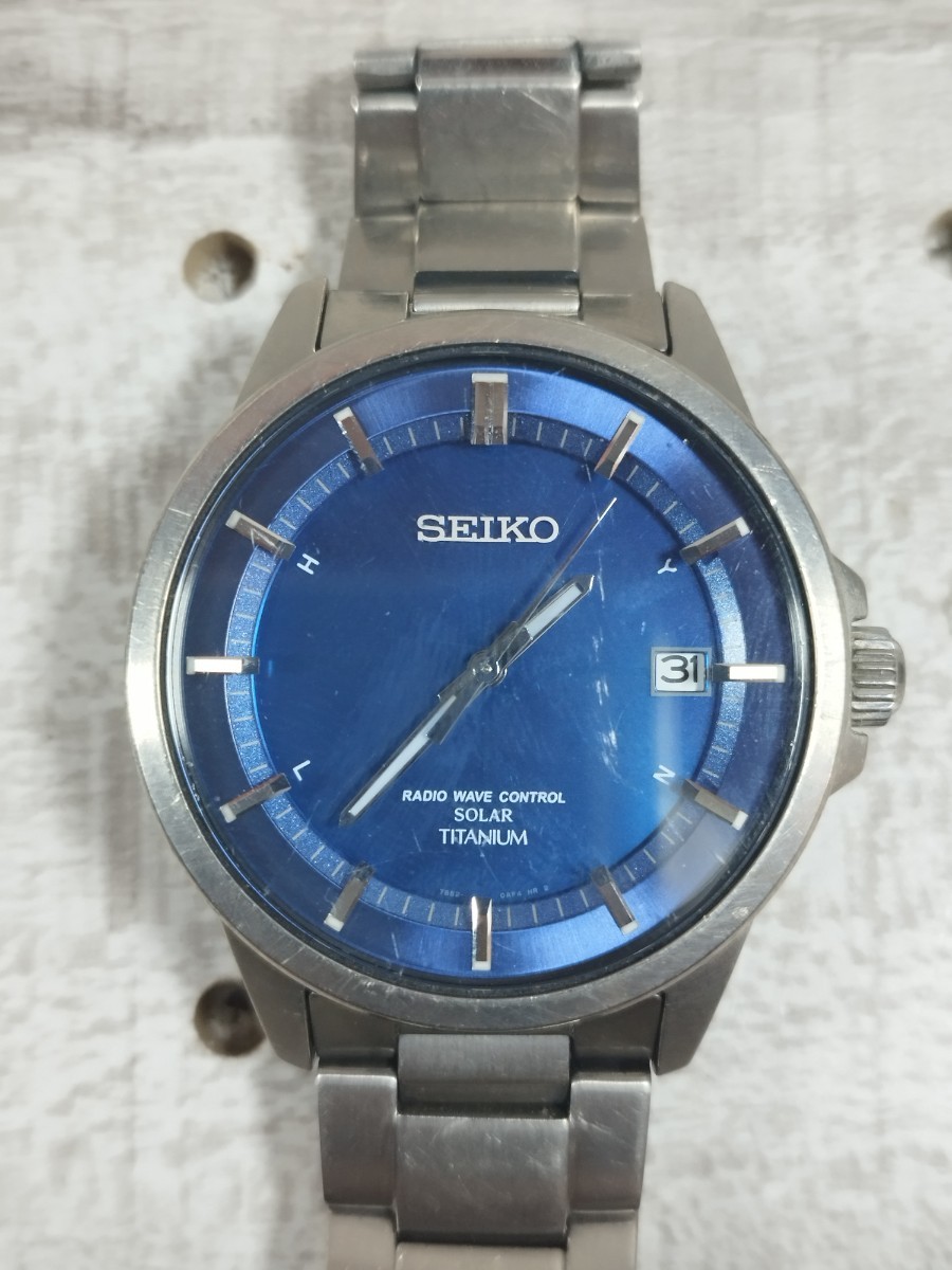 1円〜/SEIKO/セイコー/腕時計/セイコーマティック/電波ソーラー/チタニウム/6218-8000/7B52-0AD0/7N43-7B80/自動巻き/クォーツ/メンズ/中古_画像2