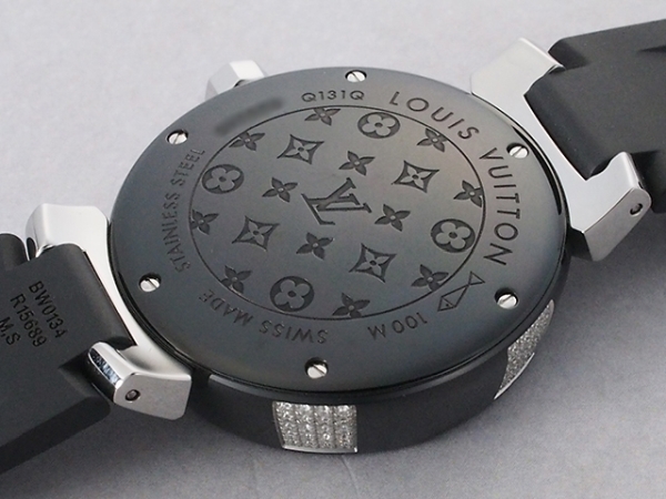  Louis Vuitton язык b- Louis n черный MMtiamon оригинальный бриллиант Q131Q отделка / батарейка заменен 