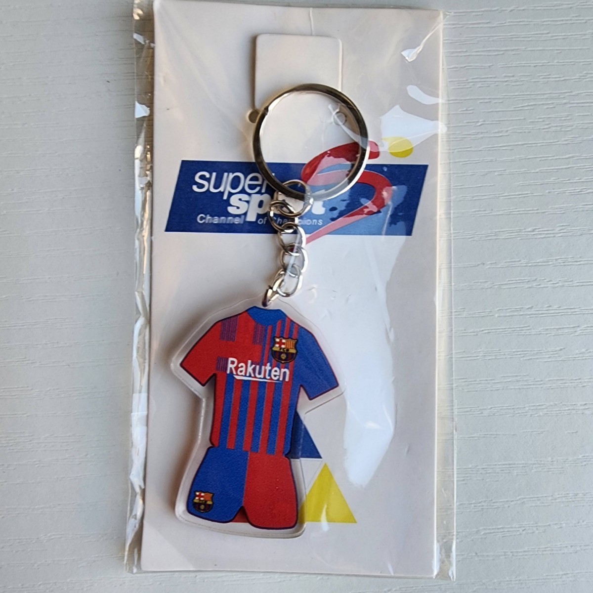 新品 キーリング バルセロナ サッカー La Liga キーチェーン サッカー Barcelona ユニフォームキーホルダーの画像2