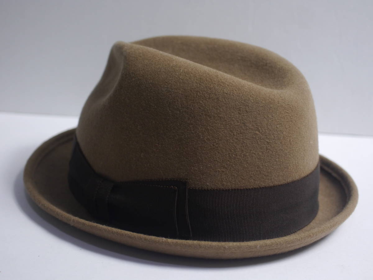 美品 カシラ CA4LA 中折れハット HAT 帽子 58.5cm ウール100％ 日本製 W5_画像4