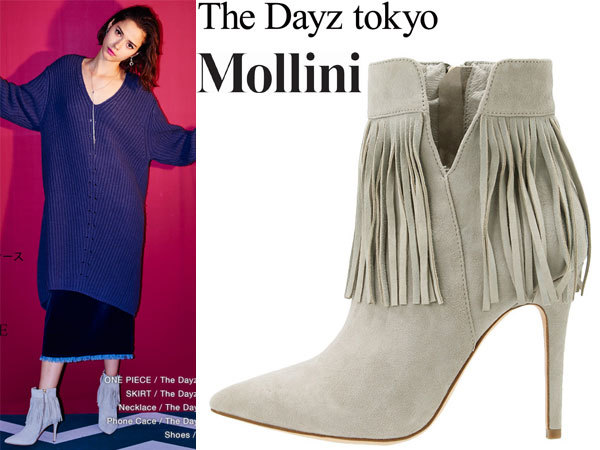 The Dayz tokyo 【Mollini】モリーニ　フリンジショートブーツ