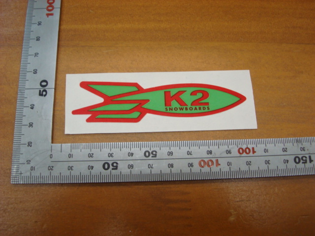 新品K2（ケーツー）ステッカー（ロケット）グリーン系の画像1
