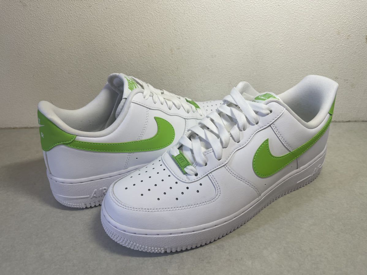 NIKE WMNS AIR FORCE 1 '07 White x Action Green US11 USED 美品 DD8959-112