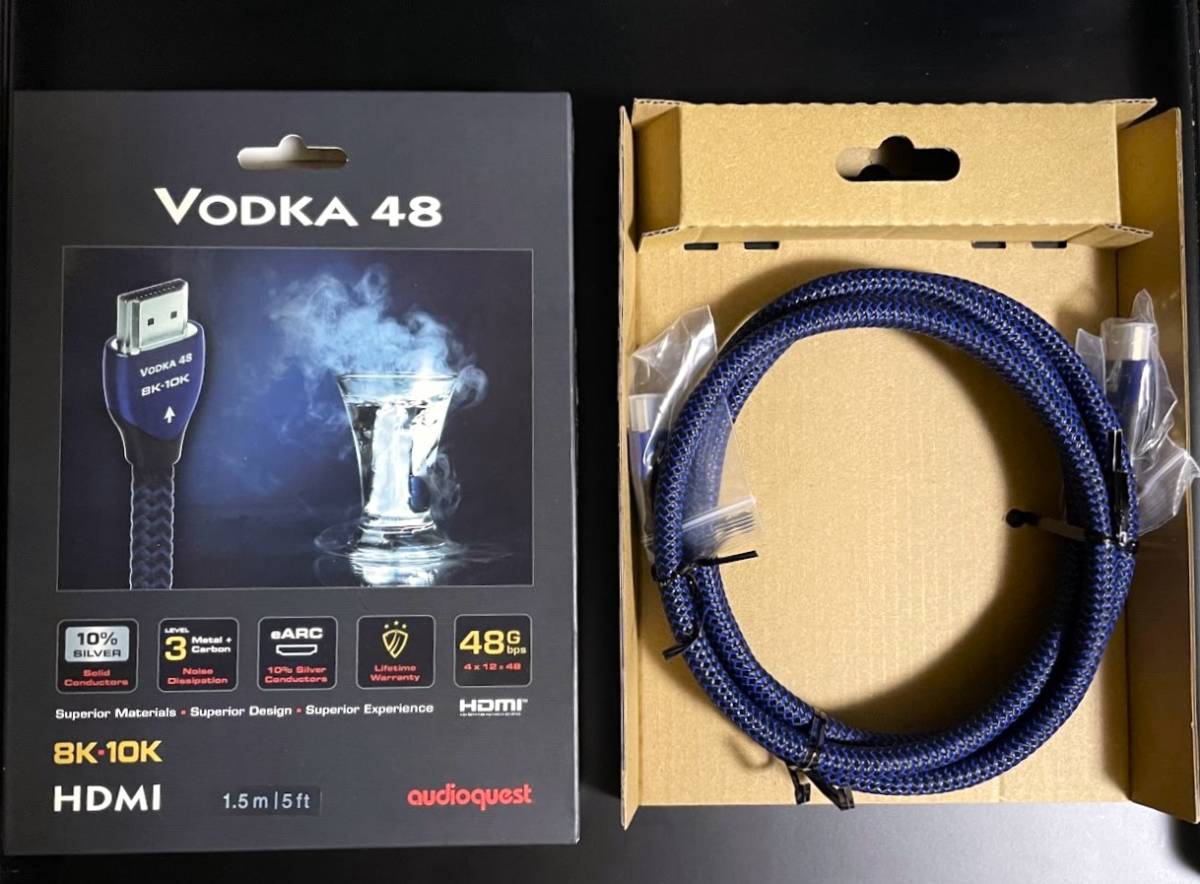 納得できる割引 オーディオクエスト HDMIケーブル VODKA48【1.5