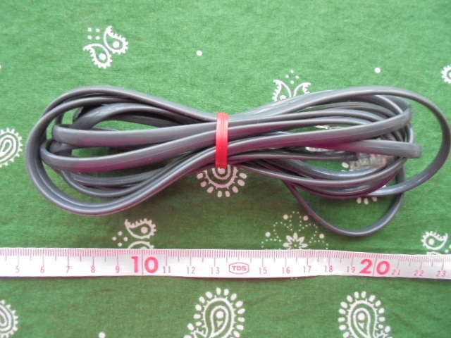 [ unused ] modular cable 2 core approximately 3m ( dark gray )