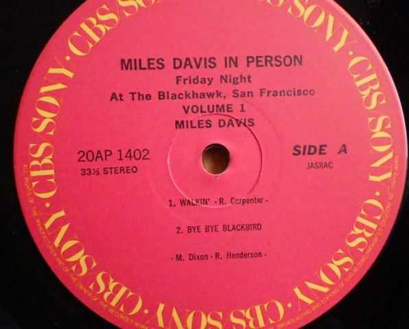 マイルス・デイビス Miles Davis/ブラックホークのマイルス・デイビス Vol.1 20AP1402 LP_画像6