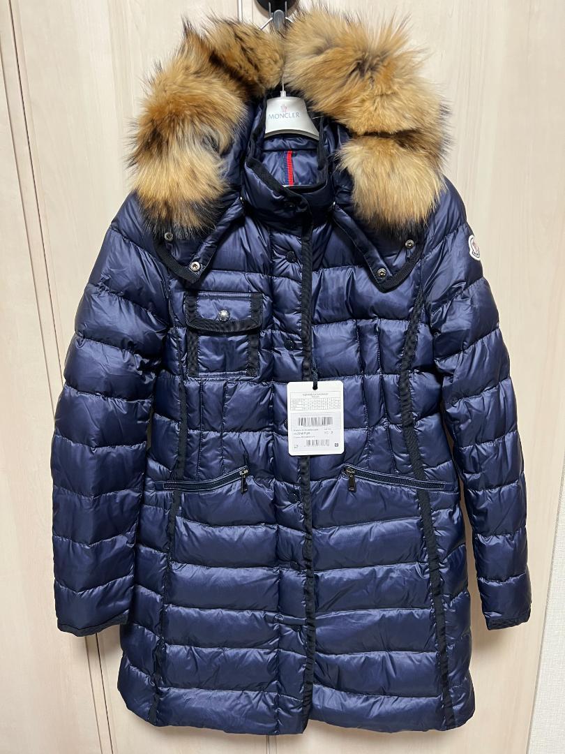 訳あり特価品 【未使用】MONCLER HERMIFUR ラクーンファー TG1 Mサイズ