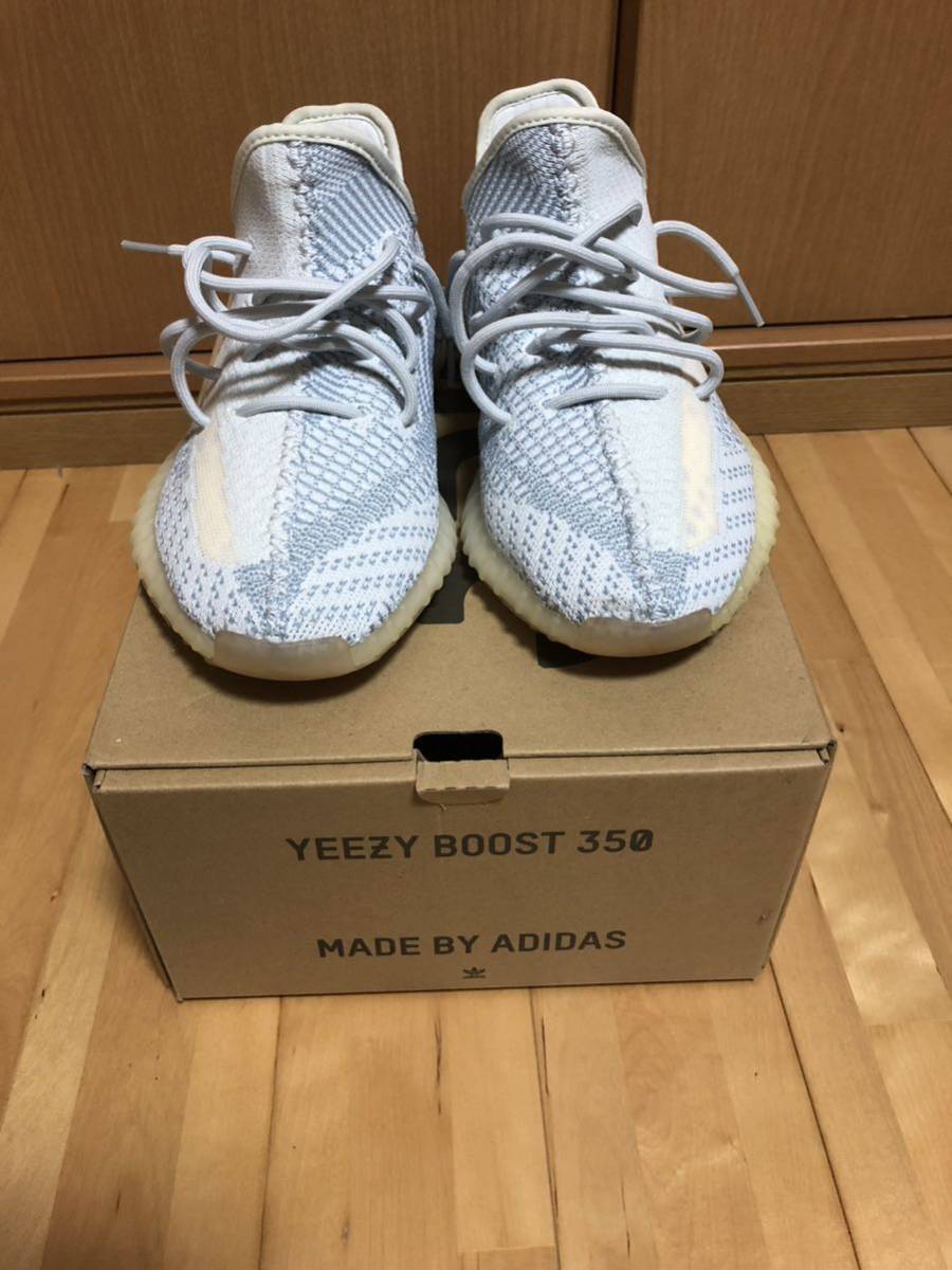 1円スタート adidas/アディダス YEEZY BOOST 350 V2/イージー ブースト 350 V2 クラウドホワイト 27センチ アディダスイージーブースト_画像2