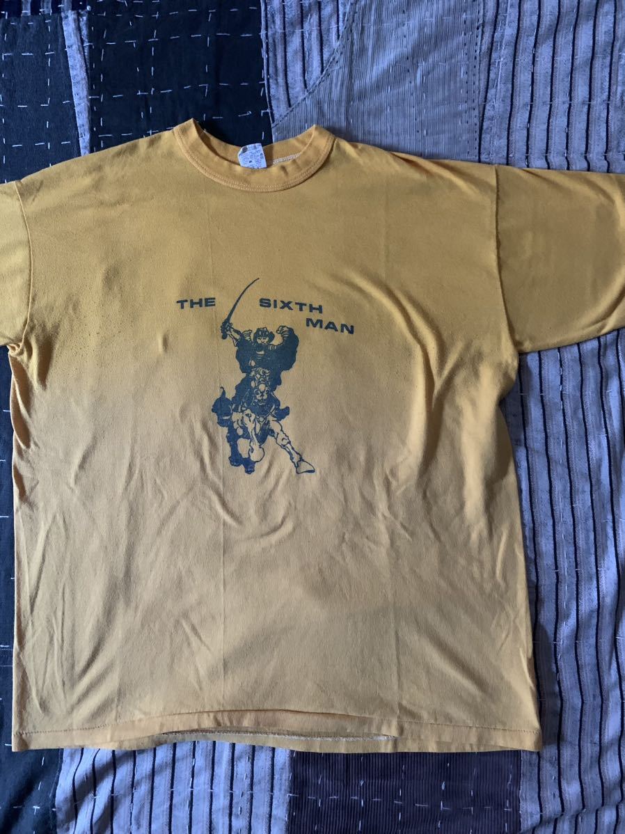 70s 80s ラッセル 金タグ vtg tシャツ アメリカ製 USA製 russell 黄色 イエロー