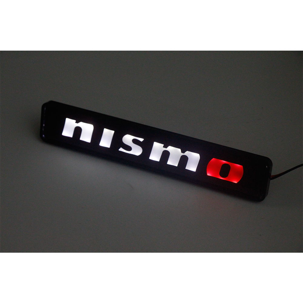 国内発送★ NISMO ニスモ LED ロゴ エンブレム グリル バッジ カスタマイズ ドレスアップ 日産 NISSAN レーシング チューニング スポーツ_画像1