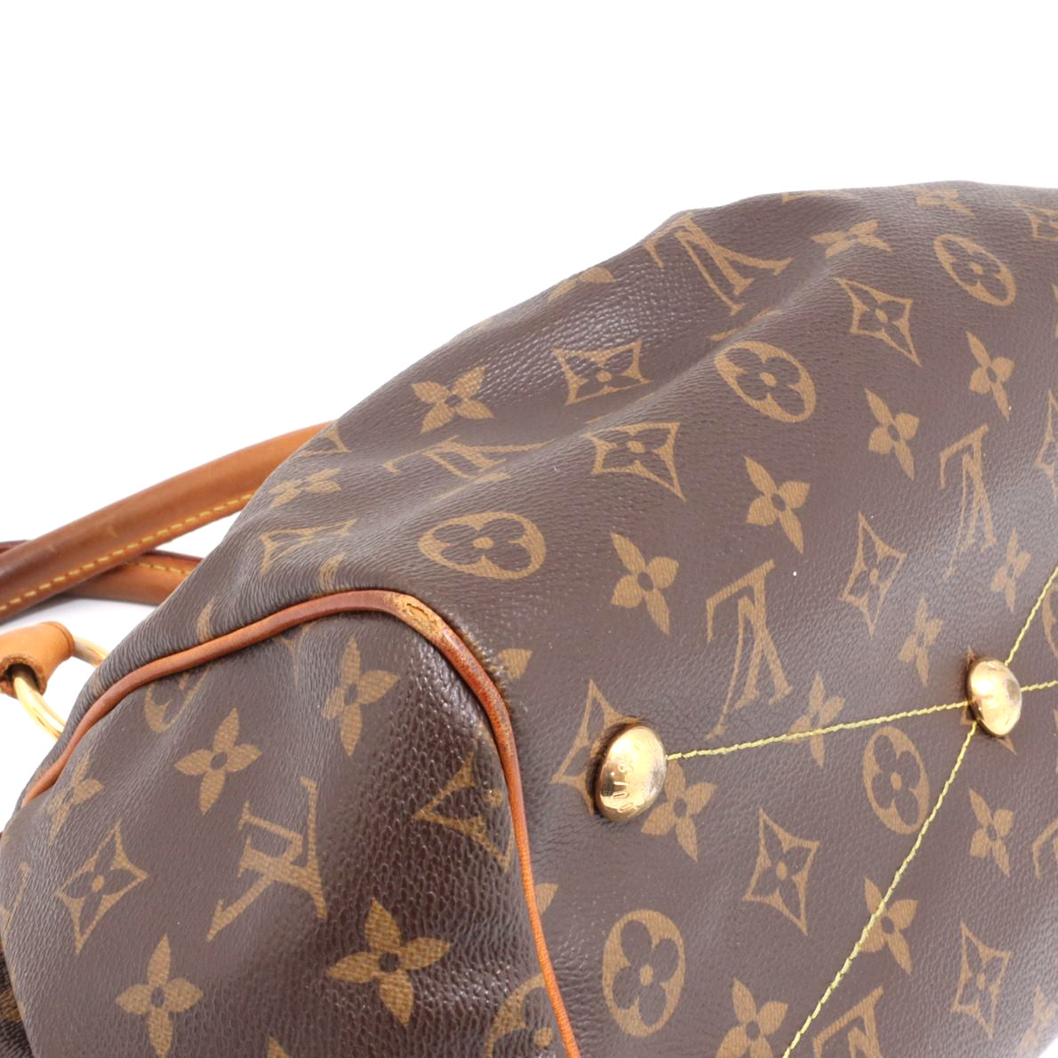 ルイヴィトン LOUIS VUITTON モノグラム ティヴォリPM ハンドバッグ ブラウン レディース M40143 VI4077_画像8