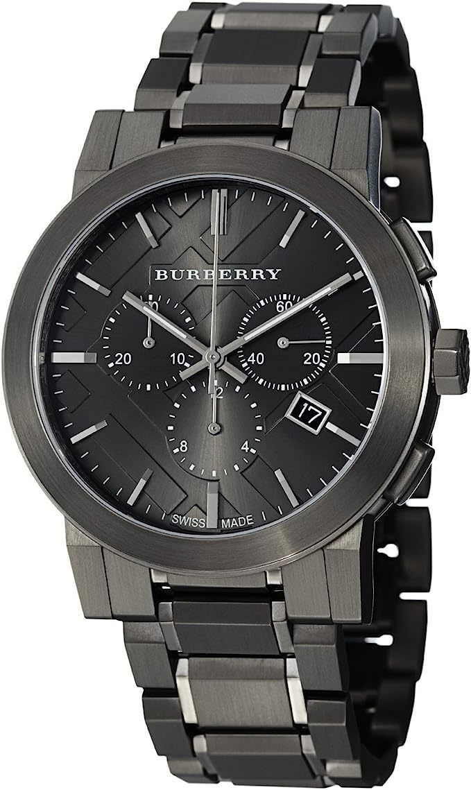 ほぼ新品　Burberry バーバリー BU9354 クロノグラフ メンズ 腕時計 クォーツ ブラック　ウォッチ　。_画像1