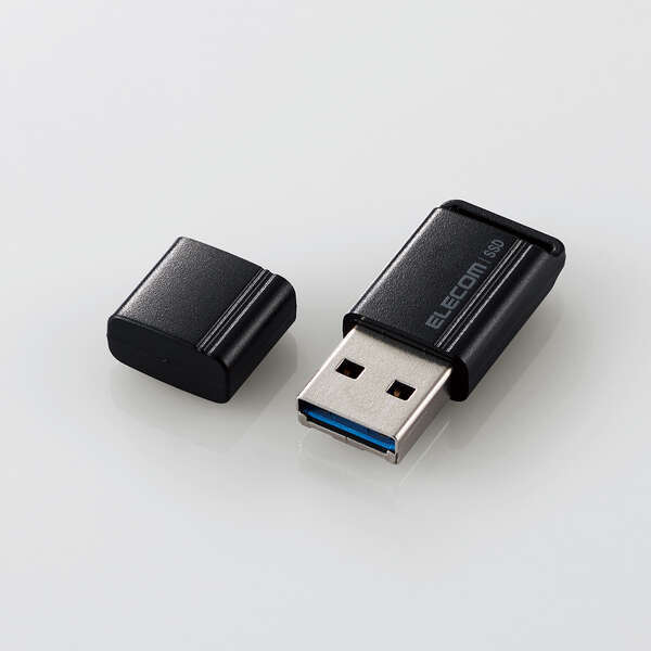 外付けポータブルSSD 250GB 小型USBメモリタイプ USB3.2(Gen1)対応 読み込み最大400MB/s PlayStation 5対応: ESD-EXS0250GBK
